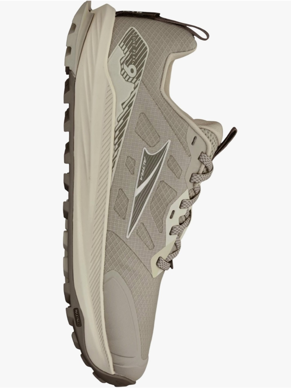 Altra Lone Peak 9 Women's 8.5 Cream Taupe Trail Run Sneakers NWT